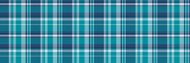 Seamless teal and navy plaid pattern.  Perfect for textile design, website backgrounds, or fashion projects. This cooltoned, classic check evokes a sense of order and sophistication.
