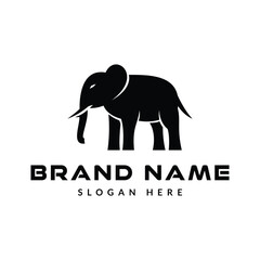 elephant logo icon vector illustration silhouette