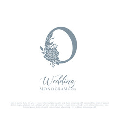 O Initial Wedding Logo Monogram