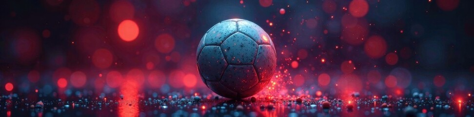Naklejka premium Emotive expression with the ball , football, sports, athlete
