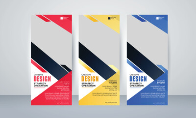 Corporate roll up banner template