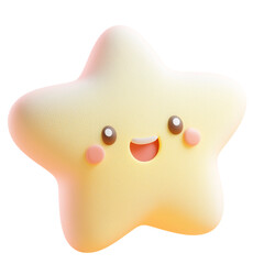 A yellow star with a star on it