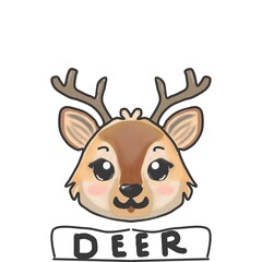 Deer cartoon