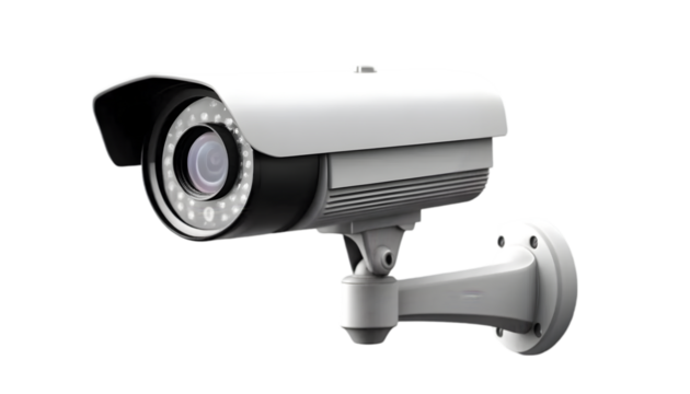 security camera isolated on transparent background