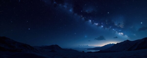 Dark canvas with twinkling stars and celestial bodies against a deep black sky, nocturnal, starry night