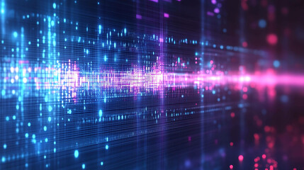 Abstract digital waveforms with a tech-inspired vibe