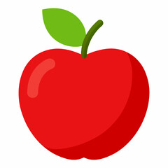 red apple vector illustration