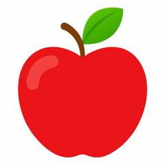 red apple vector illustration