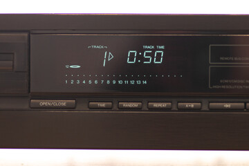 Digital Display Highlighting Track Playback With Timer in Progress