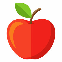 red apple vector illustration