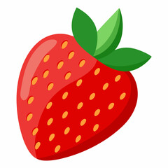 strawberry isolated on white background