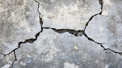 Obraz premium Cracked Concrete Texture: A Study in Grey and White