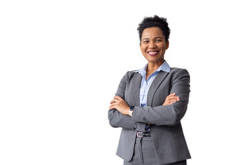 Elegant African American businesswoman with a refined presence