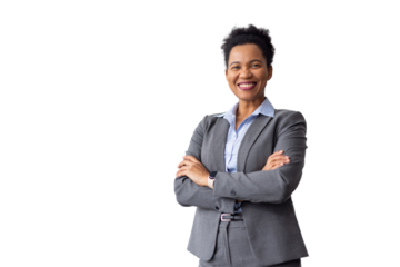 Elegant African American businesswoman with a refined presence