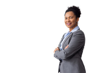 Resilient African American executive with a commanding presence