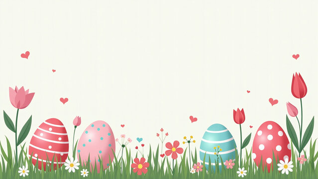 decorations spring easter feature festive patterns vector illustrations colorful layout