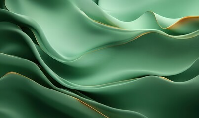 Obraz premium Abstract Mint Green and Gold Fabric Texture