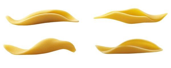 Obraz premium POLA PASTA Sounds like Italian pasta penne on a transparent background PNG