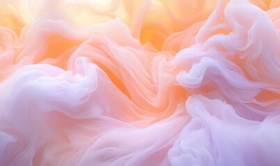 Abstract Pastel Fabric Texture: Soft Waves and Dreamy Color Palette