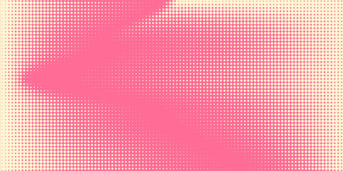 Halftone colored pink with yellow background in manga and comics style. Cute kawaii background for girls. Vector illustration.
