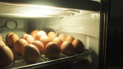 Chicken eggs in the refrigerator: a source of protein