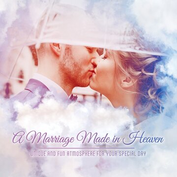 Marriage Made in Heaven Slideshow. Square Stories Opener for Social Media.