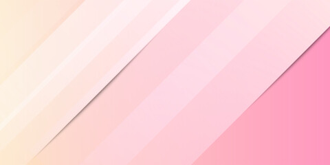 Minimalist banner background, pastel colorful, pink and yellow gradations. Circle effect style geometric