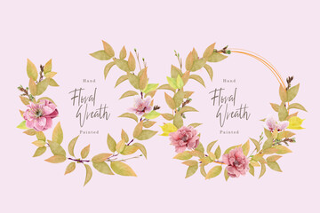 cherry blossom wreath card set