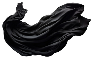 Naklejka premium PNG Black Wool fabric textile silk