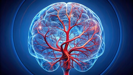Brain Angiogram Showing Moyamoya Disease Vascular Pattern