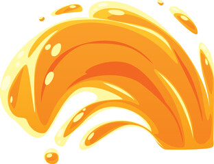 Fruit juice splash liquid motion