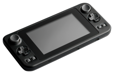PNG Black portable game device electronics entertainment controller.