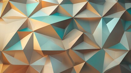 Obraz premium Modern Geometric Polygonal Background with Soft Neutral Tones