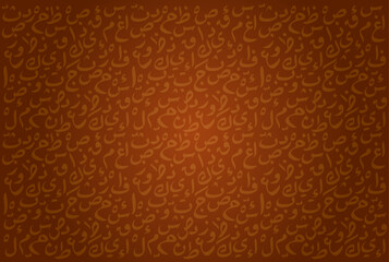 Arabic Script Textured Background, Traditional Arabic Calligraphy Wallpaper