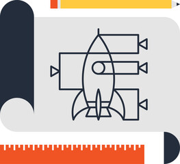 prototyping flat web icon concept