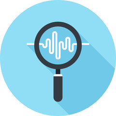 monitoring flat web icon concept