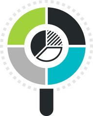 analytics flat vector infographic concept