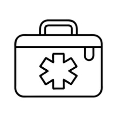 emergency kit icon, emergency kit line art - simple line art of emergency kit, perfect for emergency kit logos and icons