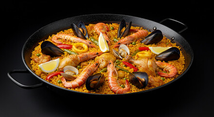 Traditional Spanish Seafood Paella