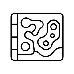 heatmap icon, heatmap line art - simple line art of heatmap, perfect for heatmap logos and icons