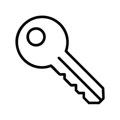 key icon, key line art - simple line art of key, perfect for key logos and icons