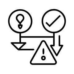 risk tolerance icon, risk tolerance line art - simple line art of risk tolerance, perfect for risk tolerance logos and icons