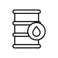 crude oil icon, crude oil line art - simple line art of crude oil, perfect for crude oil logos and icons