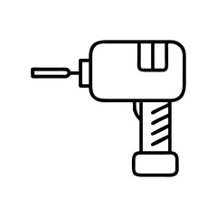 drill bit icon, drill bit line art - simple line art of drill bit, perfect for drill bit logos and icons