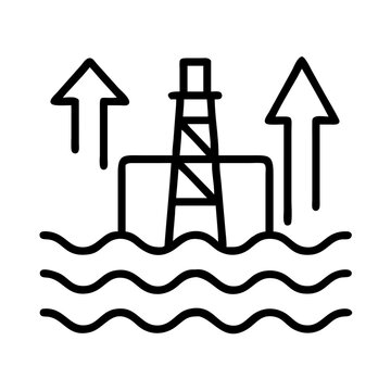 upstream operations icon, upstream operations line art - simple line art of upstream operations, perfect for upstream operations logos and icons