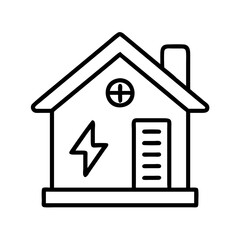 building energy rating icon, building energy rating line art - simple line art of building energy rating, perfect for building energy rating logos and icons