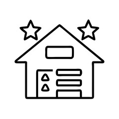 building energy rating icon, building energy rating line art - simple line art of building energy rating, perfect for building energy rating logos and icons