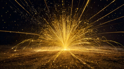 fireworks in the night sky