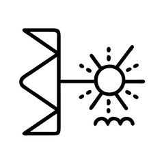 daylighting icon, daylighting line art - simple line art of daylighting, perfect for daylighting logos and icons