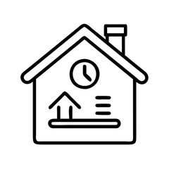 home energy efficiency score icon, home energy efficiency score line art - simple line art of home energy efficiency score, perfect for home energy efficiency score logos and icons